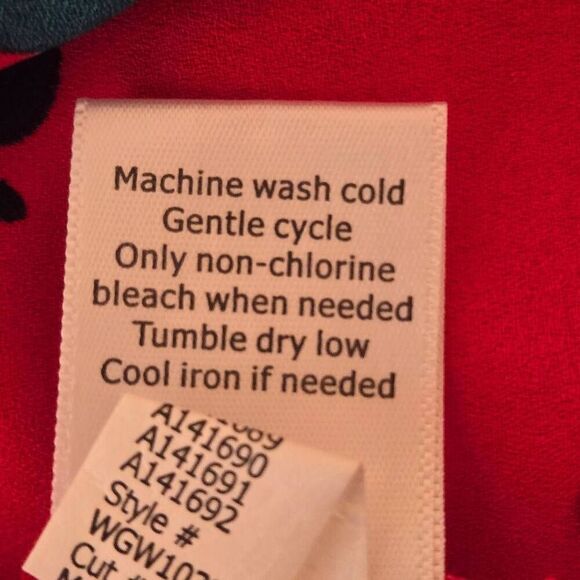 NWT 41 Hawthorn Womens Floral Sleeveless Breyson Pleated Blouse Red Black XXL - Picture 9 of 12